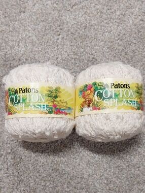 Patons Cotton Splash Yarn - Cream